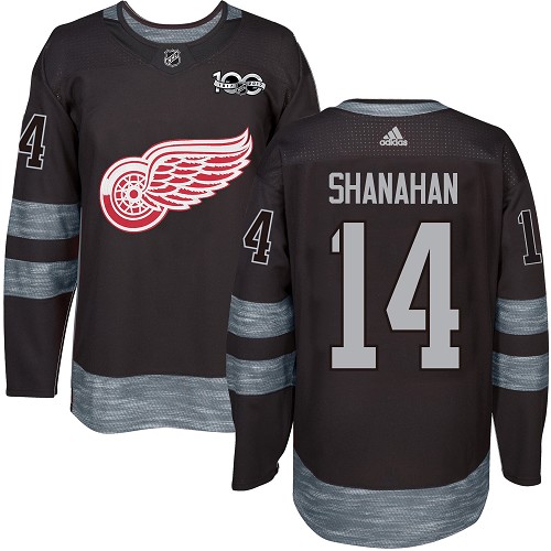 Adidas Red Wings #14 Brendan Shanahan Black 1917-100th Anniversary Stitched NHL Jersey